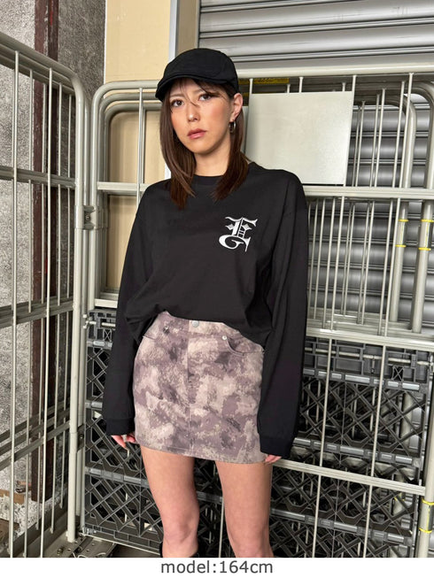 BIG EG刺繍ユニセックスロンT